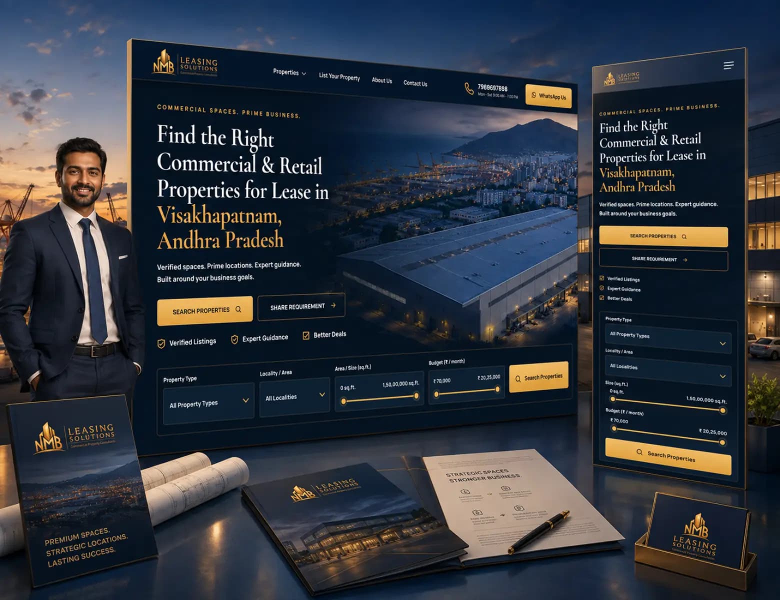 The NMB website, built by Tech Conversion as part of our Real estate & hospitality work