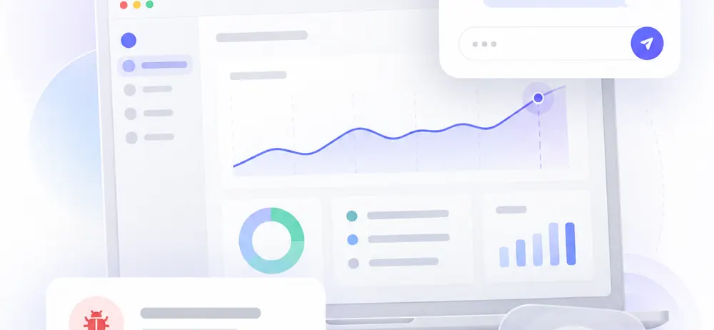 A dashboard being watched after launch, with a reported bug marked resolved