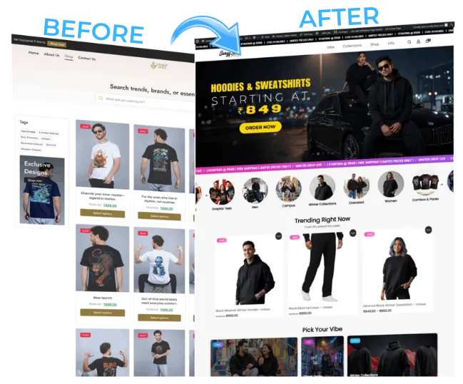 Swagy soul before after